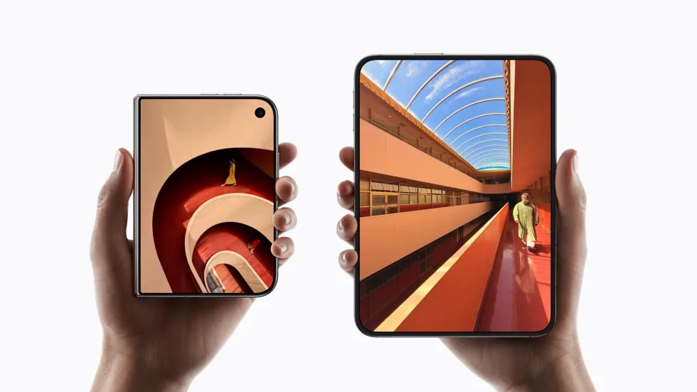 Illustratie bij iPhone Duo: meldingen van schermproblemen bij de vouw